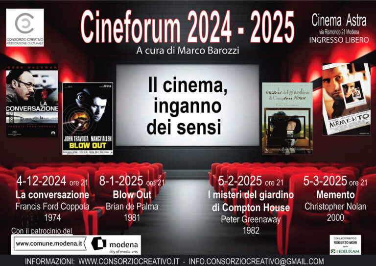 Cineforum “IL CINEMA, INGANNO DEI SENSI”